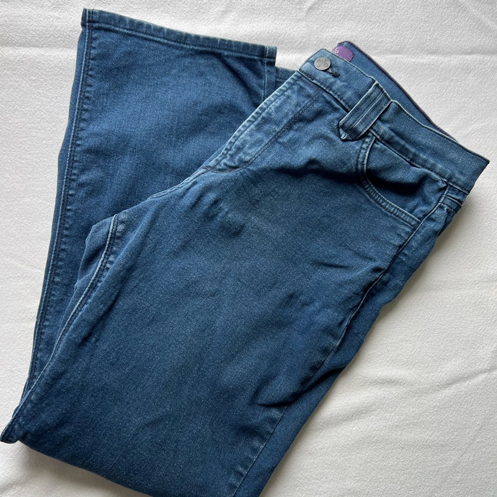 NYDJ Dark Blue Straight Leg Denim size 14 petite - Picture 7 of 8